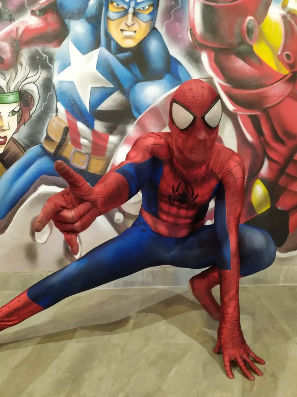 Spiderman en un cumpleaños infantil en Málaga